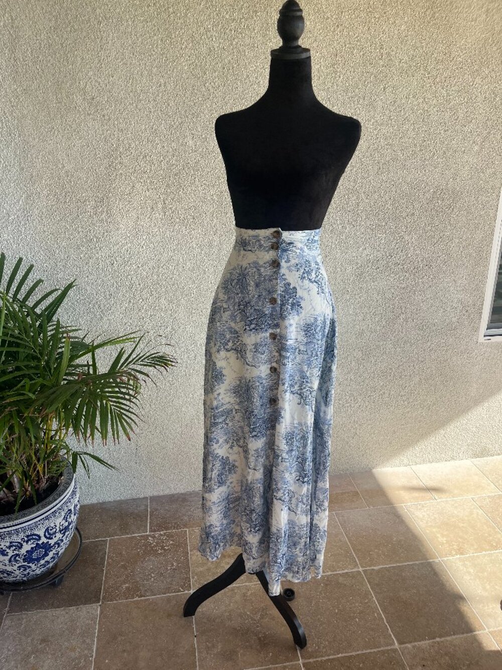 Porcelain Blue and White Skirt